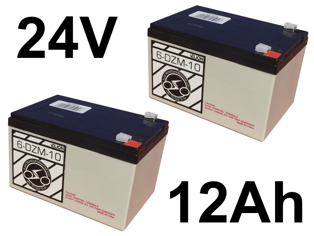 Acumulator pentru bicicletă electrică (6-DZM-10) 24V 12Ah VLC517969 Acumulator pentru bicicletă electrică (6-DZM-10) 24V 12Ah VLC517969