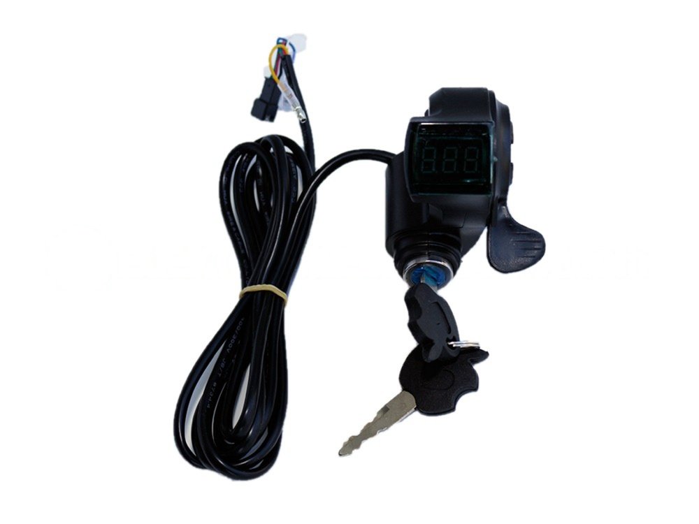 Maneta de accelerție 3 în 1 cu indicator de încărcare și comutator de aprindere (culisant) Maneta de accelerție 3 în 1 cu indicator de încărcare și comutator de aprindere (culisant)